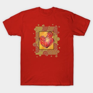 Kissing Couple Embrace And Form A Heart Vector T-Shirt